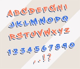 Cartoon graffiti comic doodle font alphabet. Vector. You are strong, you are great. motivation for the oppressed. Handmade graffiti font.