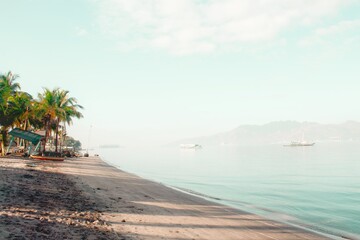 tropical beach in philippines