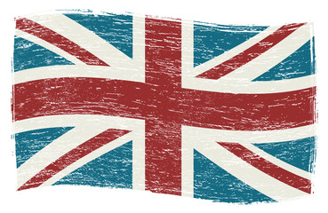 Fototapeta premium Grunge dirty flag of United Kingdom