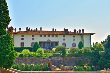 Medicean villa of the fifteenth century located in front of the medieval village of Artimino in the Tuscan city of Prato in Italy, recognized as a UNESCO World Heritage Site