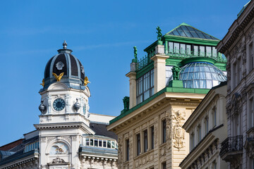 Fototapeta na wymiar Old Graben Buildings, Vienna, Austria