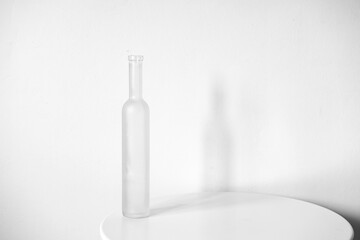 empty bottle on white background