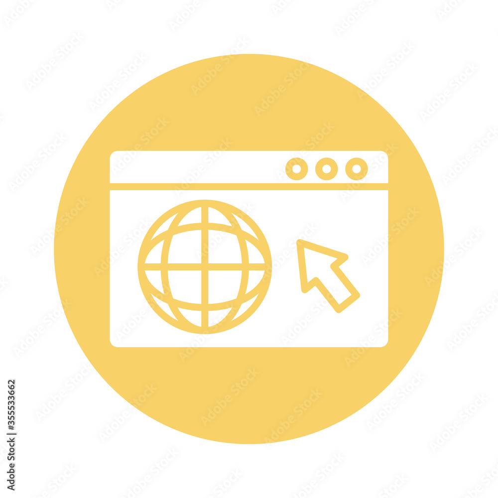 Poster sphere browser in template line style