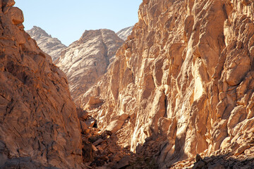 mountains in the desert near the city of Hurghada
