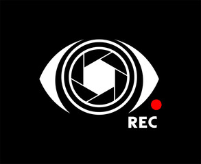 Creative design of eyecam symbol