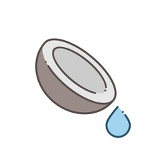Design of coconut water illustration