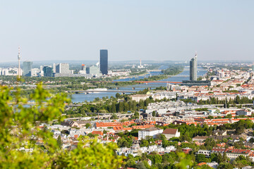 Vienna Danube River And Donaucity, Austria