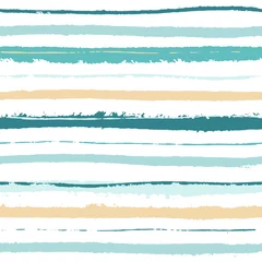 Printed kitchen splashbacks Horizontal stripes abstract seamless pattern background stripes hand drawn vector.