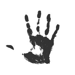 Creative design of black hand