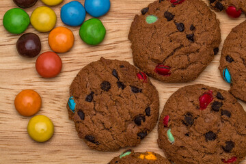 rainbow chocolate cookies