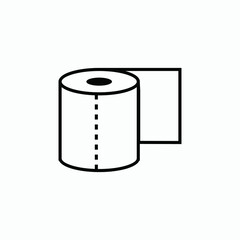 toilet paper icon vector