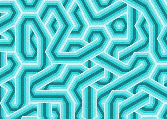 Colour Hexagon Tile Connection art background design illustration