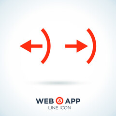 Entrance and exit
isolated minimal icon for websites and mobile