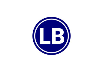 Initial Monogram Letter LB Logo Design Vector Template. L B Letter Logo Design