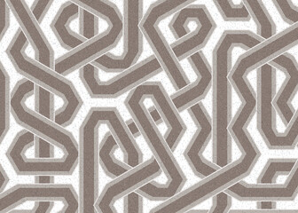 Colour Hexagon Tile Connection art background design illustration