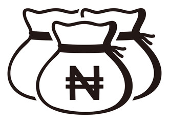 Money drawstring bag ( nigeria naira )
