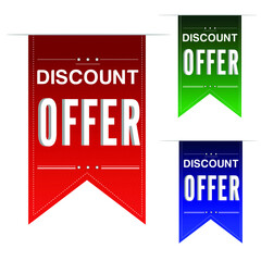 discount offer banner. Vector format