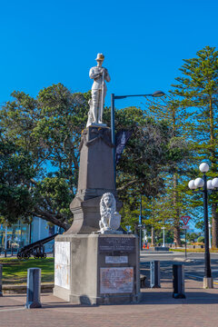 Statue Of Lord Plunket In Napier, New Zealand