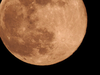 Obraz na płótnie Canvas Full moon in night sky