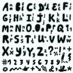 english hand drawn font
