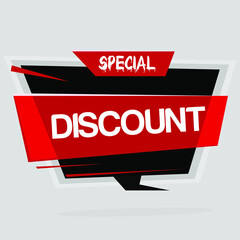 pecial discount banner.  vector format