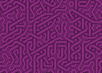 Colour Hexagon Tile Connection art background design illustration