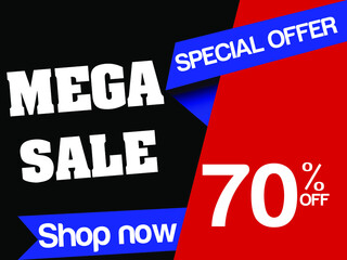 super sale mega sale,and special offer poster .vector format