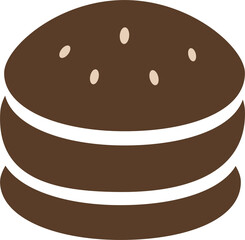 ハンバーガーアイコンイラスト