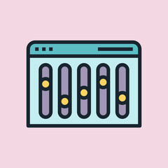 Page optimization. Digital marketing concept illustration, flat design linear style banner. Usage for e-mail newsletters, headers, blog posts, print 