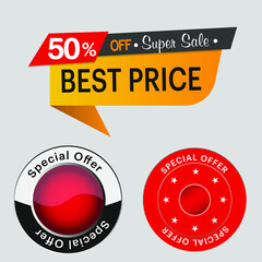 price label special offer sale tag. vector format