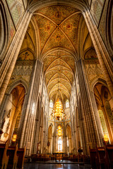Fototapeta na wymiar interior of Uppsala cathedral Sweden