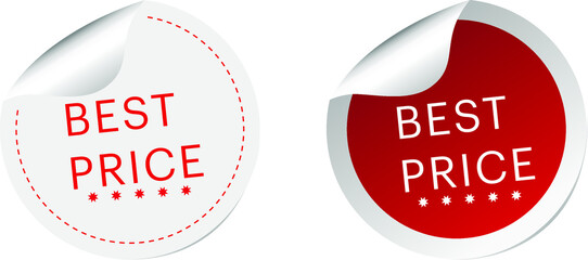 best price stickers , vector forma