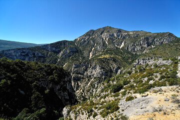 View of the Verdon canyon