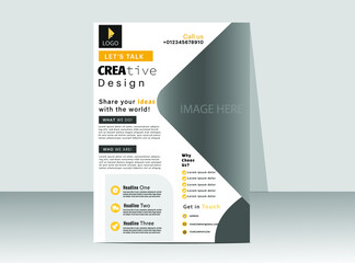 Creative Modern Flyer Design Template ,Vector Format