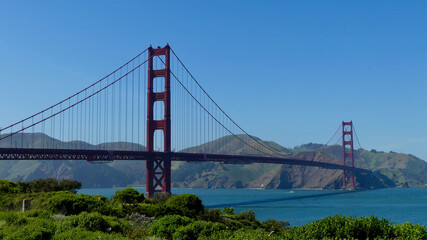 Clear view on the Golden Gate Bridge, San Francisco