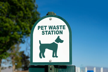 Pet Waste Station sign