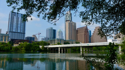 Skycrapers in downtown Austin, TX