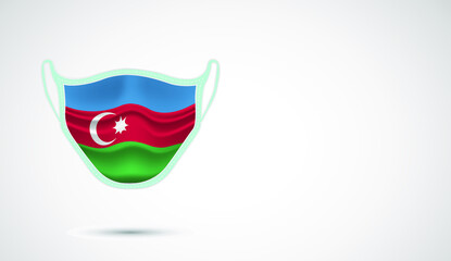 National flag-themed masks, masks set against national flags