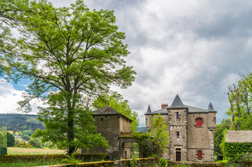 Fototapeta na wymiar Ardèche, château de Labrot