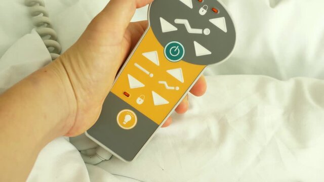 using hospital bed control panel pilot remote controller