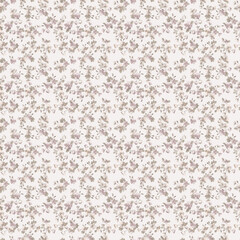 Seamless decorative elegant pattern with cute flower. Vintage antique watercolor style print for textile, wallpaper, covers, surface. For fashion fabric.