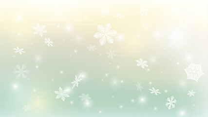 Fototapeta na wymiar Snow background. Winter blue sky. Christmas background. Falling snow. Snowflakes swirl in the frosty air. EPS 10