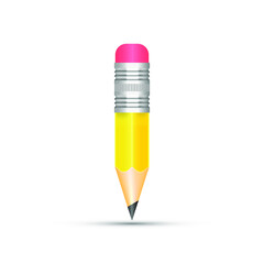 pencil with a core of graphite