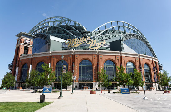 A View Of Miller Park, The Home Stadium Of The Milwaukee Brewers In Milwaukee, Wisconsin On June 3, 2013.