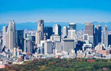 Obraz premium 新宿副都心の高層ビル