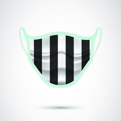 Protective medical face mask vector
