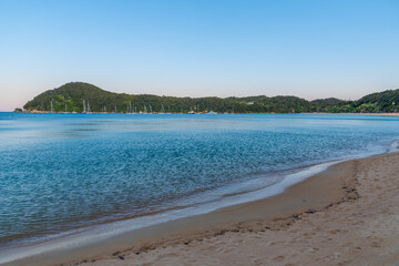 Anchorage beach at Abel Tasman national park in New Zealand