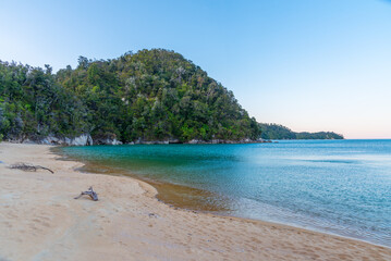 Anchorage beach at Abel Tasman national park in New Zealand