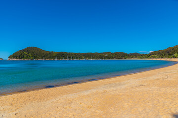 Anchorage beach at Abel Tasman national park in New Zealand