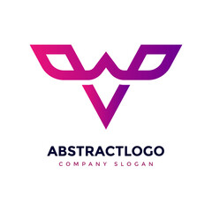 Premium Vector V Logo color variations. Beautiful Logotype design for luxury company branding. Elegant identity design
